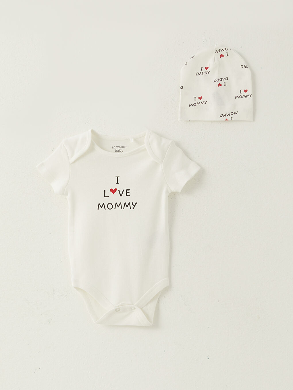 LCW baby Crew Neck Printed Baby Girls' 3-Pack Set -S2EV64Z1-LRA