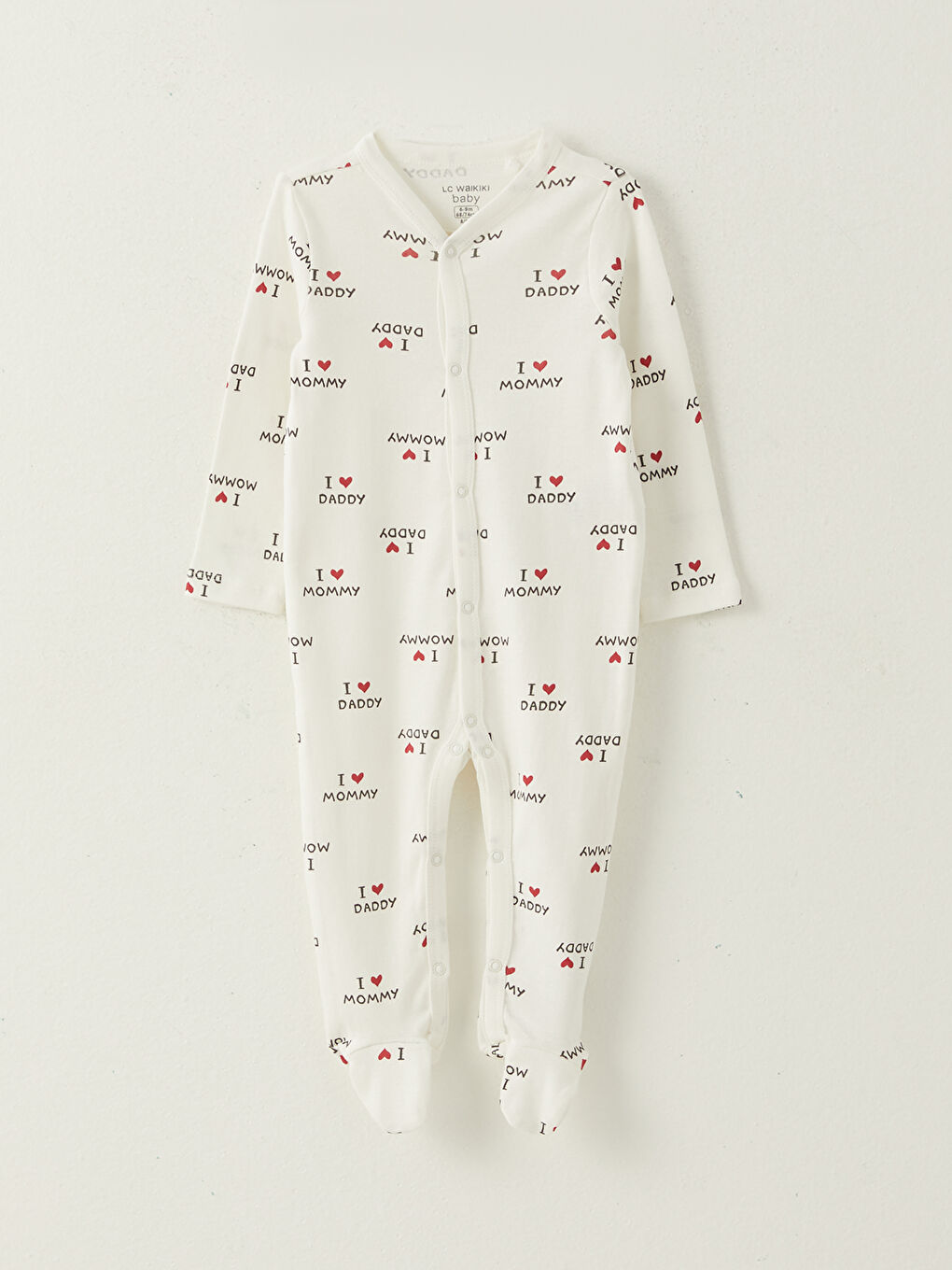 LCW baby Crew Neck Printed Baby Girls' 3-Pack Set -S2EV64Z1-LRA