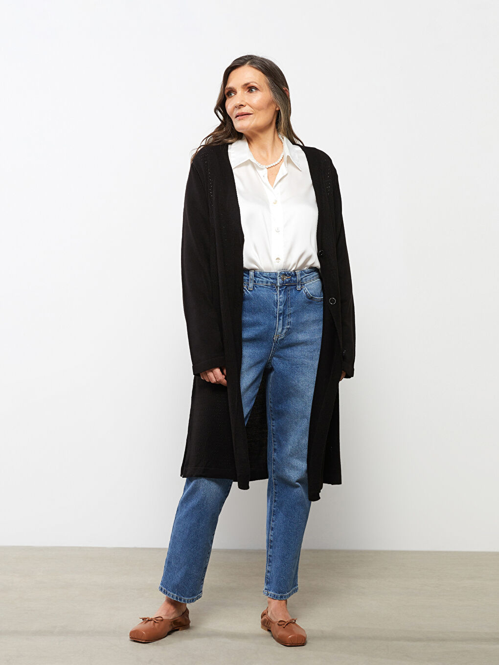 LCW Grace V Neck Women's Knitwear Cardigan -S2EV66Z8-CVL