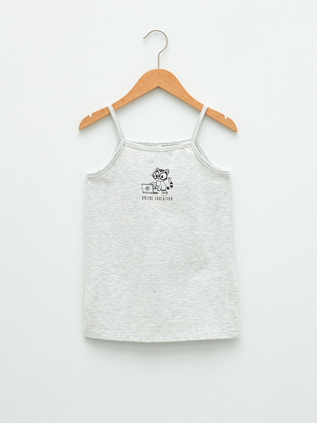 Square Collar Printed Strap Girls Athlete