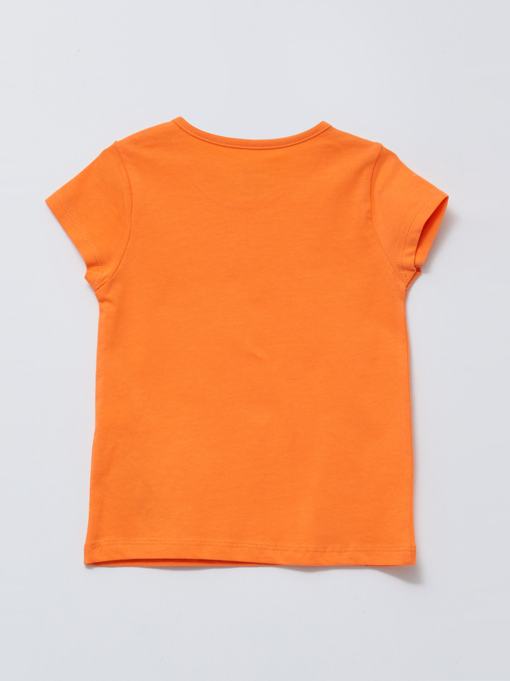 Crew Neck Short Sleeve Printed Baby Girls' T-shirt-1