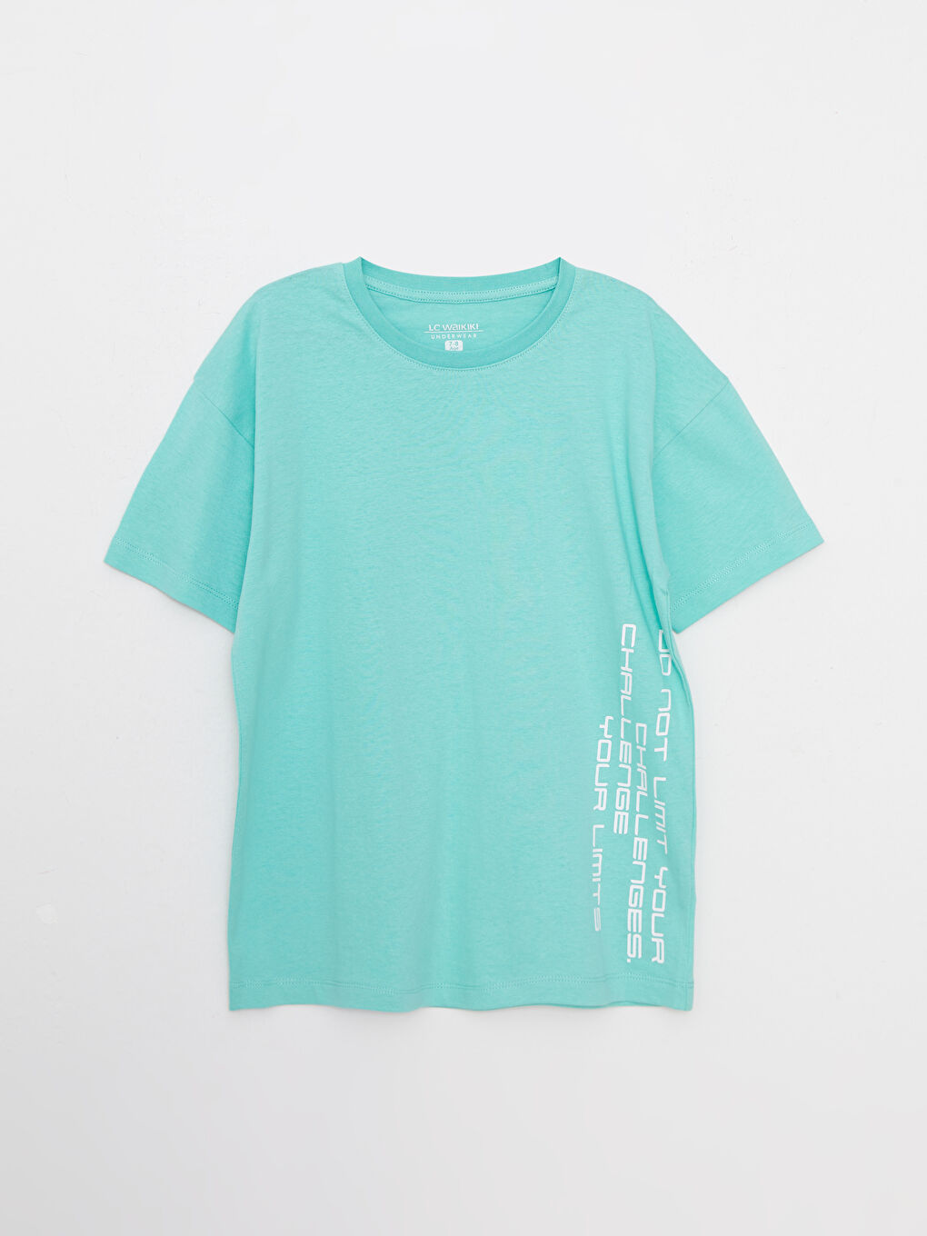 Turkuaz Bisiklet Yaka Baskılı Kısa Kollu Erkek Çocuk Şortlu Pijama Takımı-4