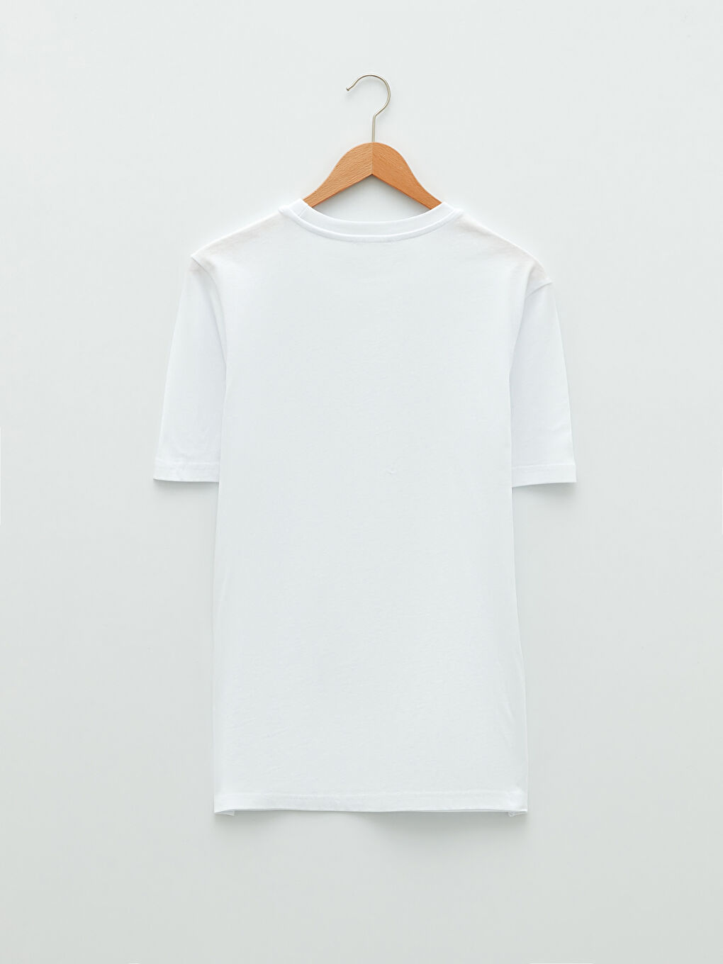 Beyaz Bisiklet Yaka Kısa Kollu Adana Baskılı Penye Erkek Tişört-9