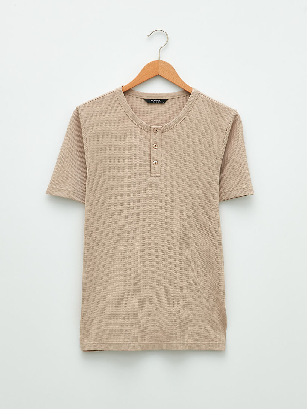 Tricou pentru Bărbați cu Mânecă Scurtă și Guler Rotund-5