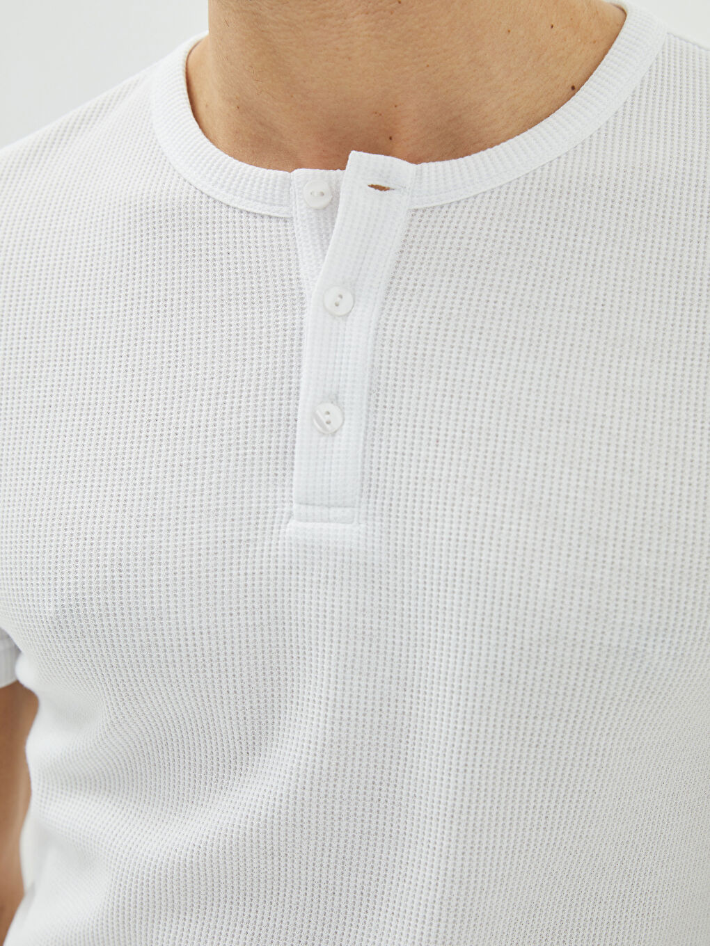 Tricou pentru Bărbați cu Mânecă Scurtă și Guler Rotund-3