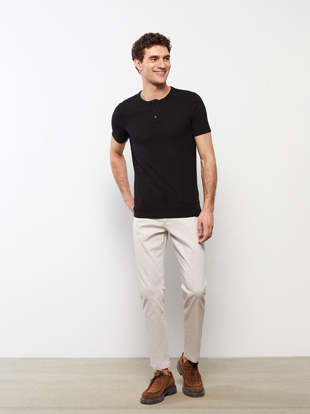 Crew Neck Short Sleeve Men's T-Shirt