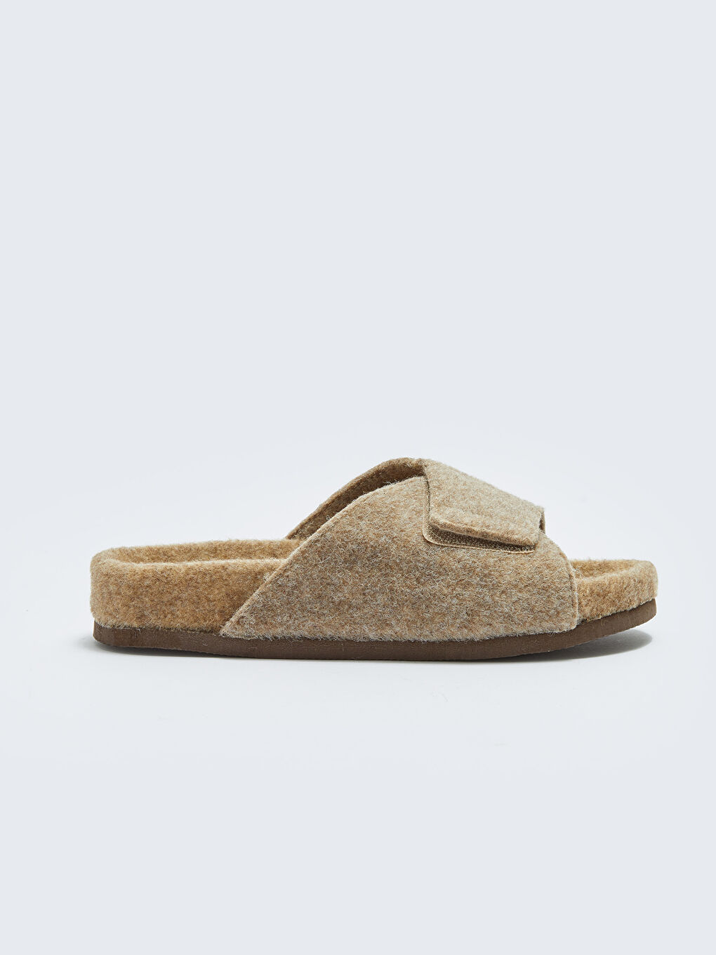 Bej Tek Bantlı Kadın Terlik-1