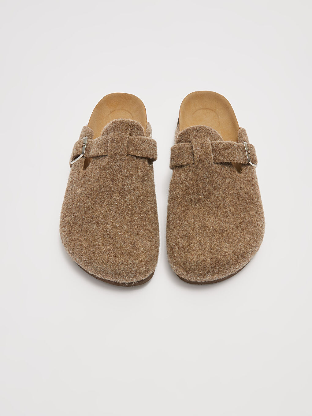 Kahverengi Önü Kapalı Toka Detaylı Kadın Ev Terliği-2