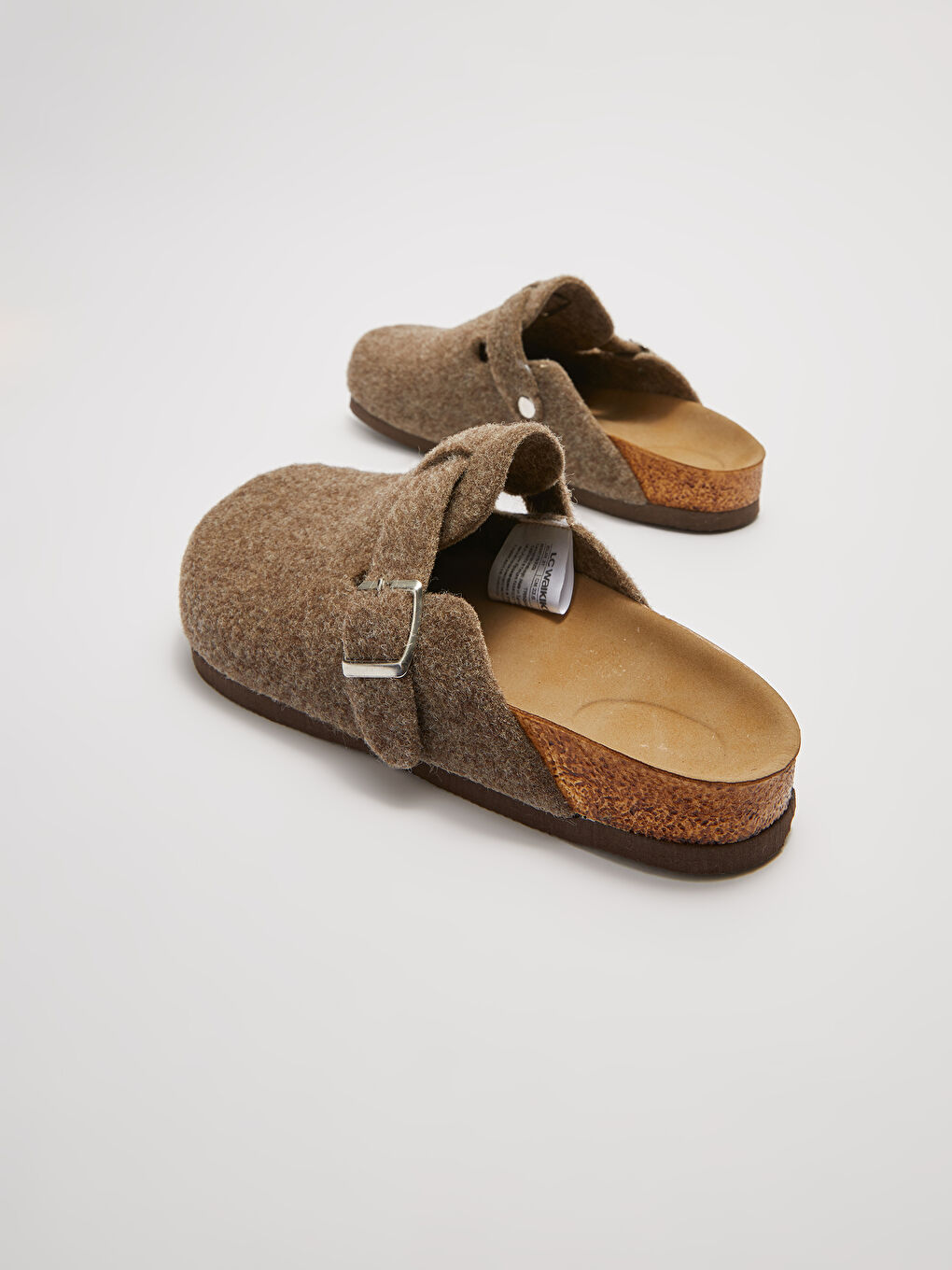 Kahverengi Önü Kapalı Toka Detaylı Kadın Ev Terliği-4