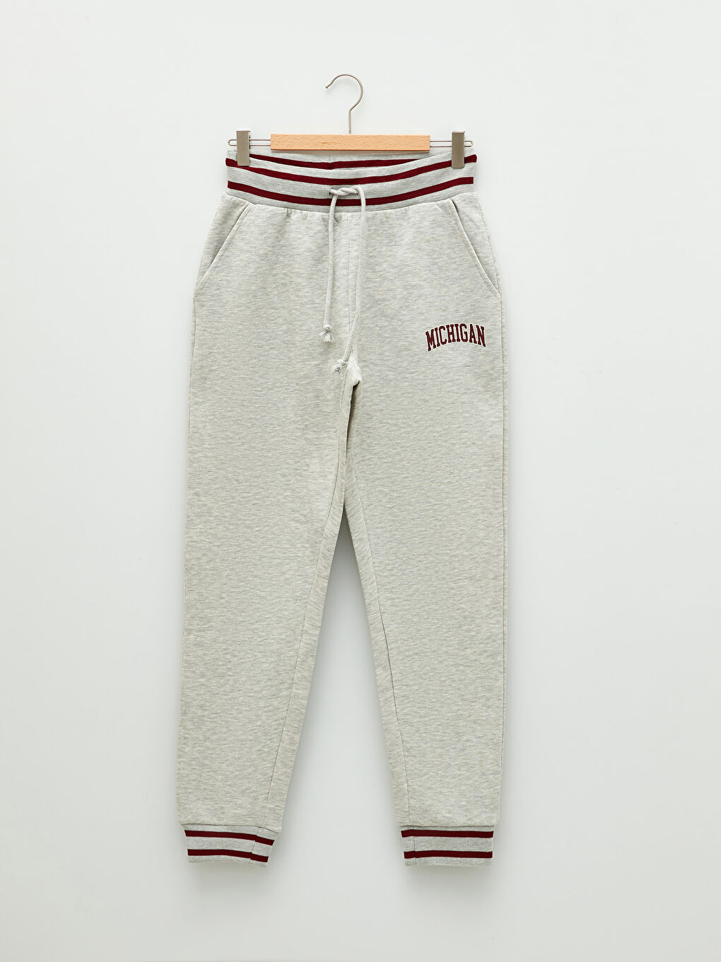 Elastic Waist Printed Women's Thick Jogger Sweatpants-5