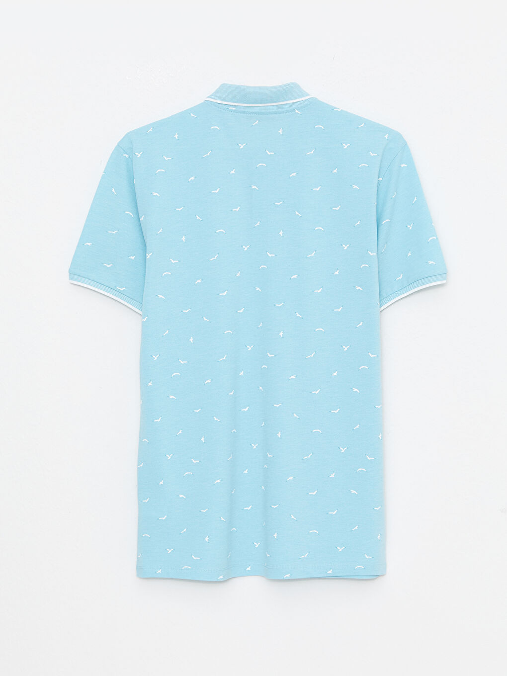 Yeşil Polo Yaka Kısa Kollu Pike Erkek Tişört-6