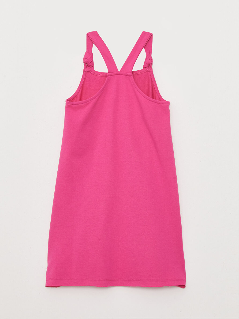 Square Neck Printed Strapless Girl's Loose Dress-1