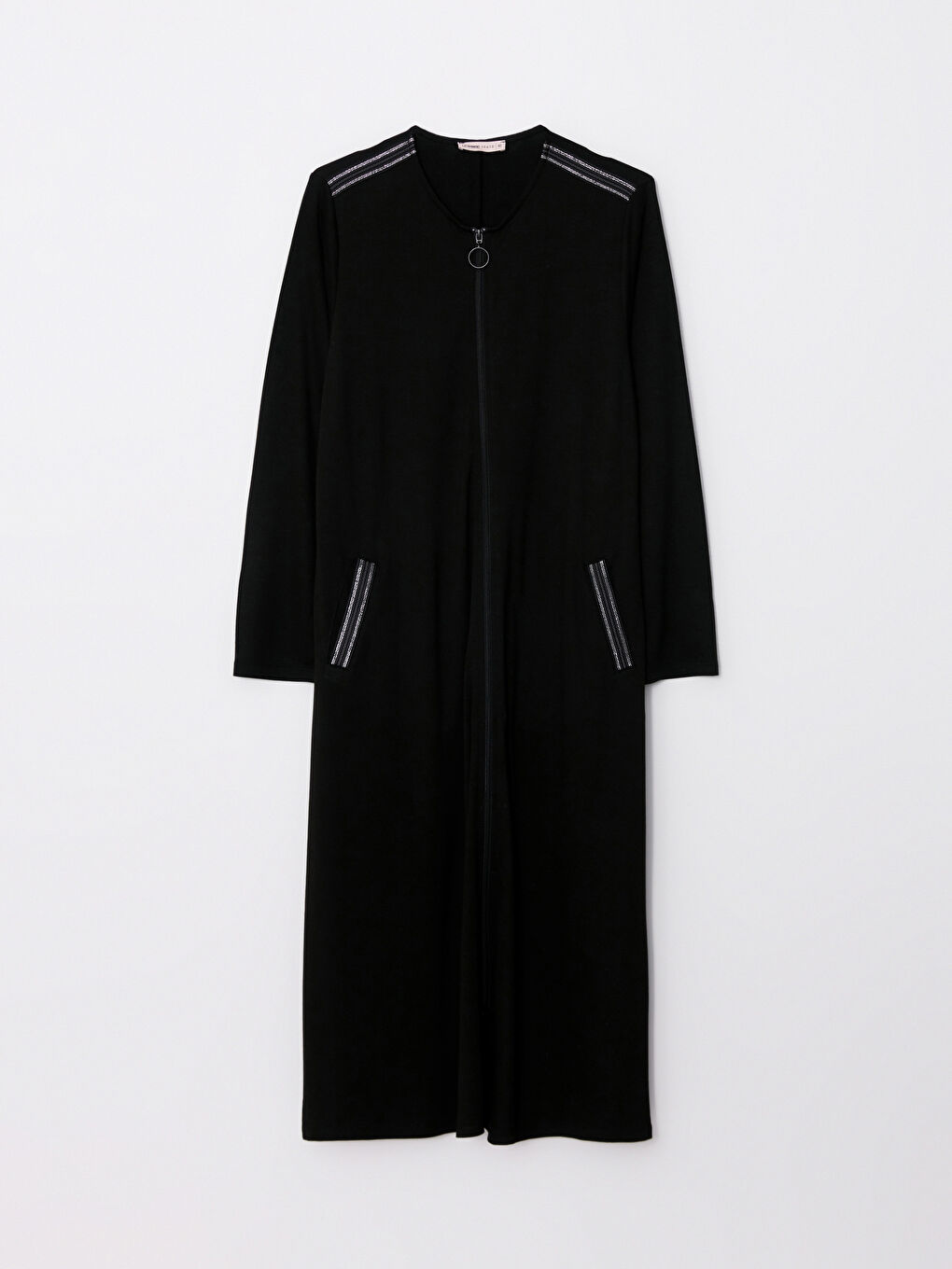 Crew Neck Embroidered Long Sleeve Women's Abaya -S2FA07Z8-CVL
