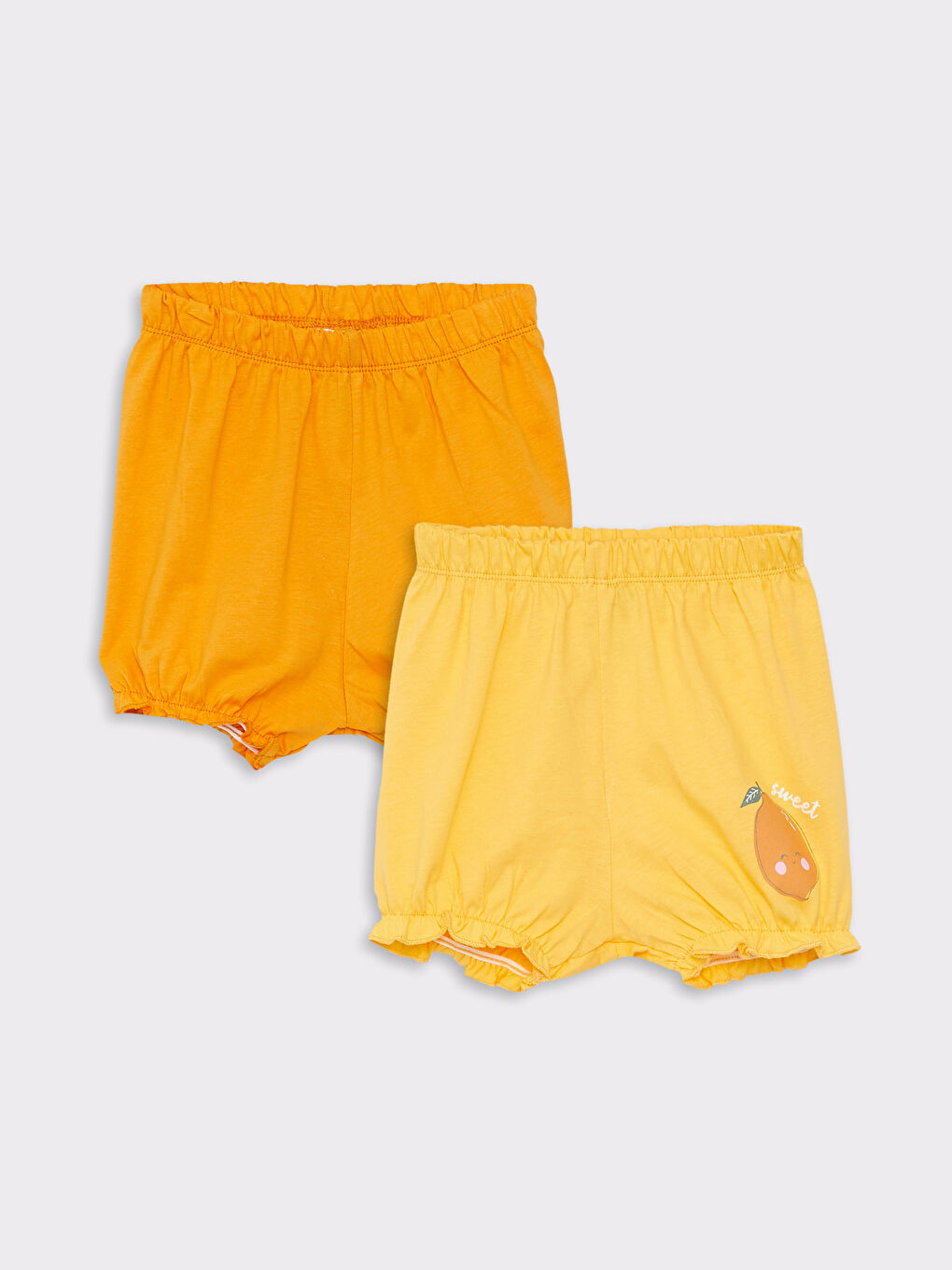 LCW baby Elastic Waist Cotton Baby Girl Pajama Bottoms 2-Pack -S2FA09Z1-FGY