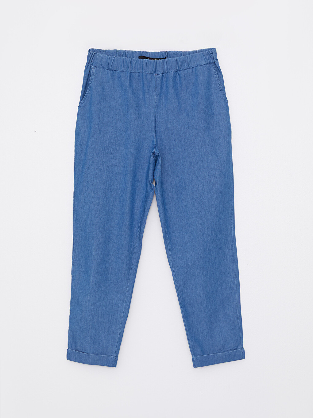 Elastic Waist Comfortable Fit Pocket Detailed Rodeo Women's Jean Trousers-4