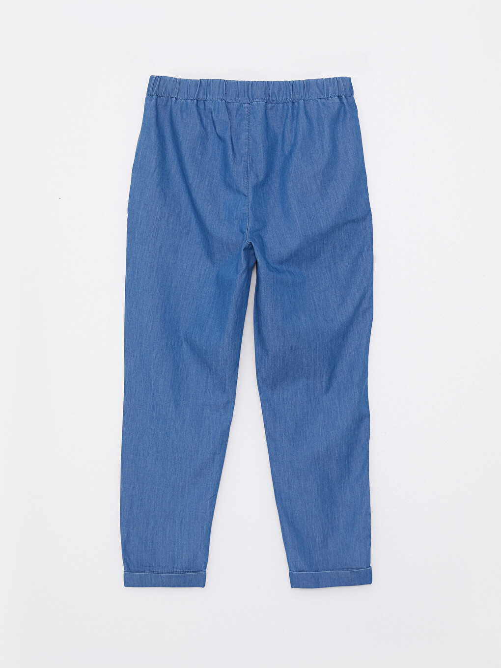 Elastic Waist Comfortable Fit Pocket Detailed Rodeo Women's Jean Trousers-5
