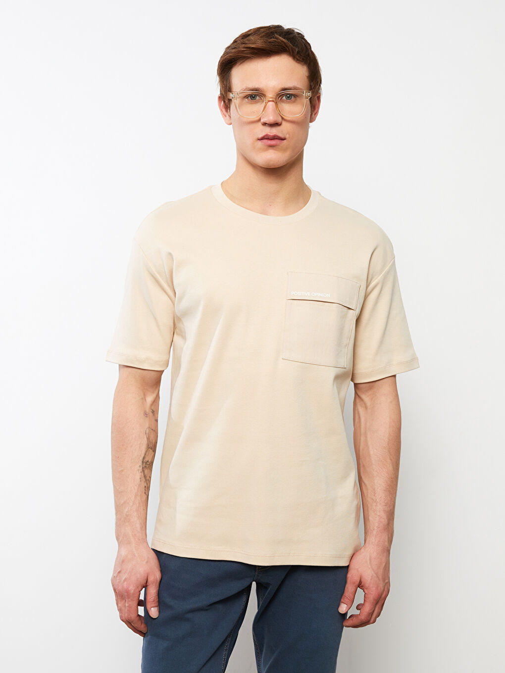 Футболка Мужская с Круглым Вырезом, Коротким Рукавом, С Принтом, Из Гребенного Хлопка