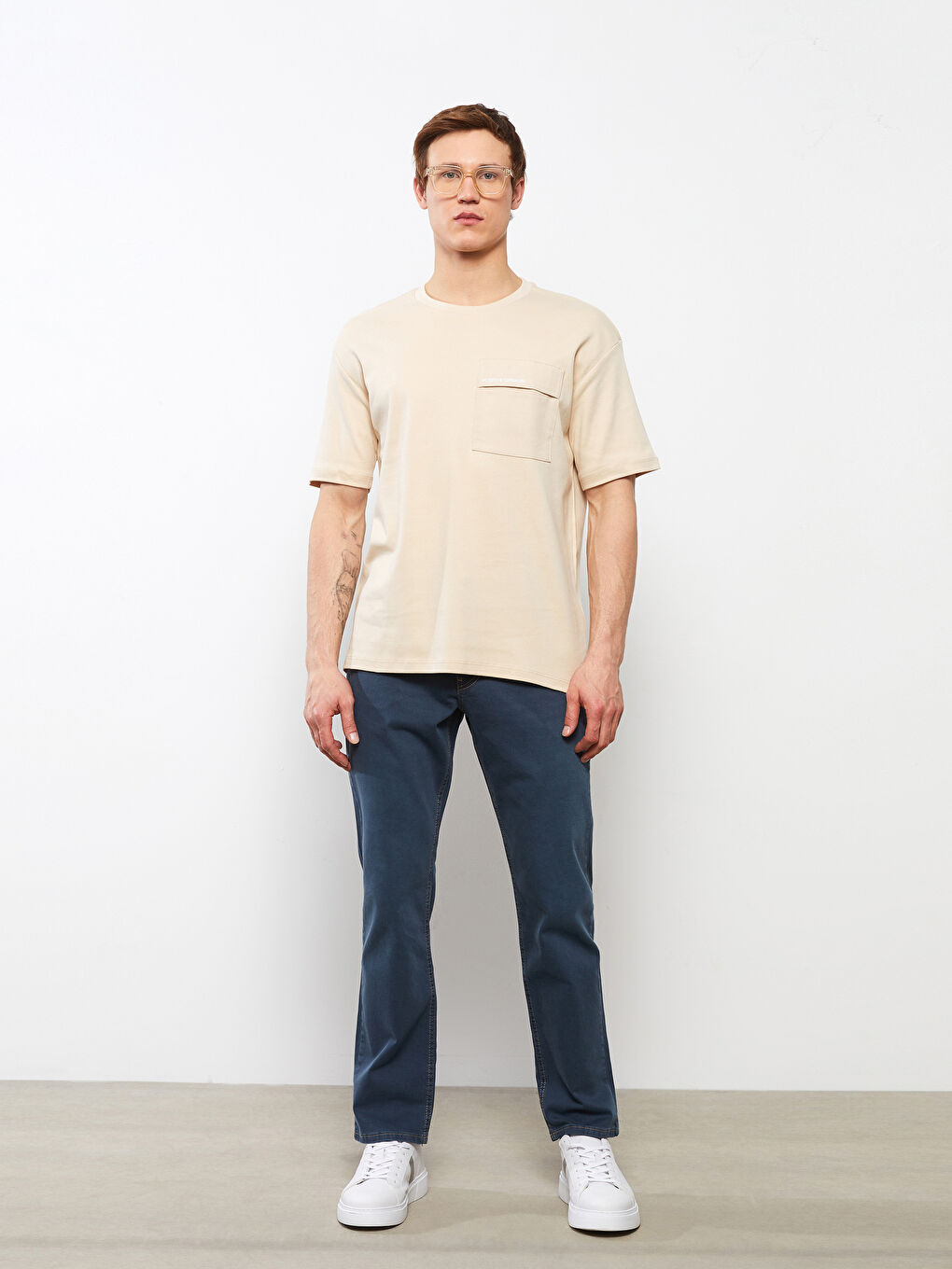 Футболка Мужская с Круглым Вырезом, Коротким Рукавом, С Принтом, Из Гребенного Хлопка-2