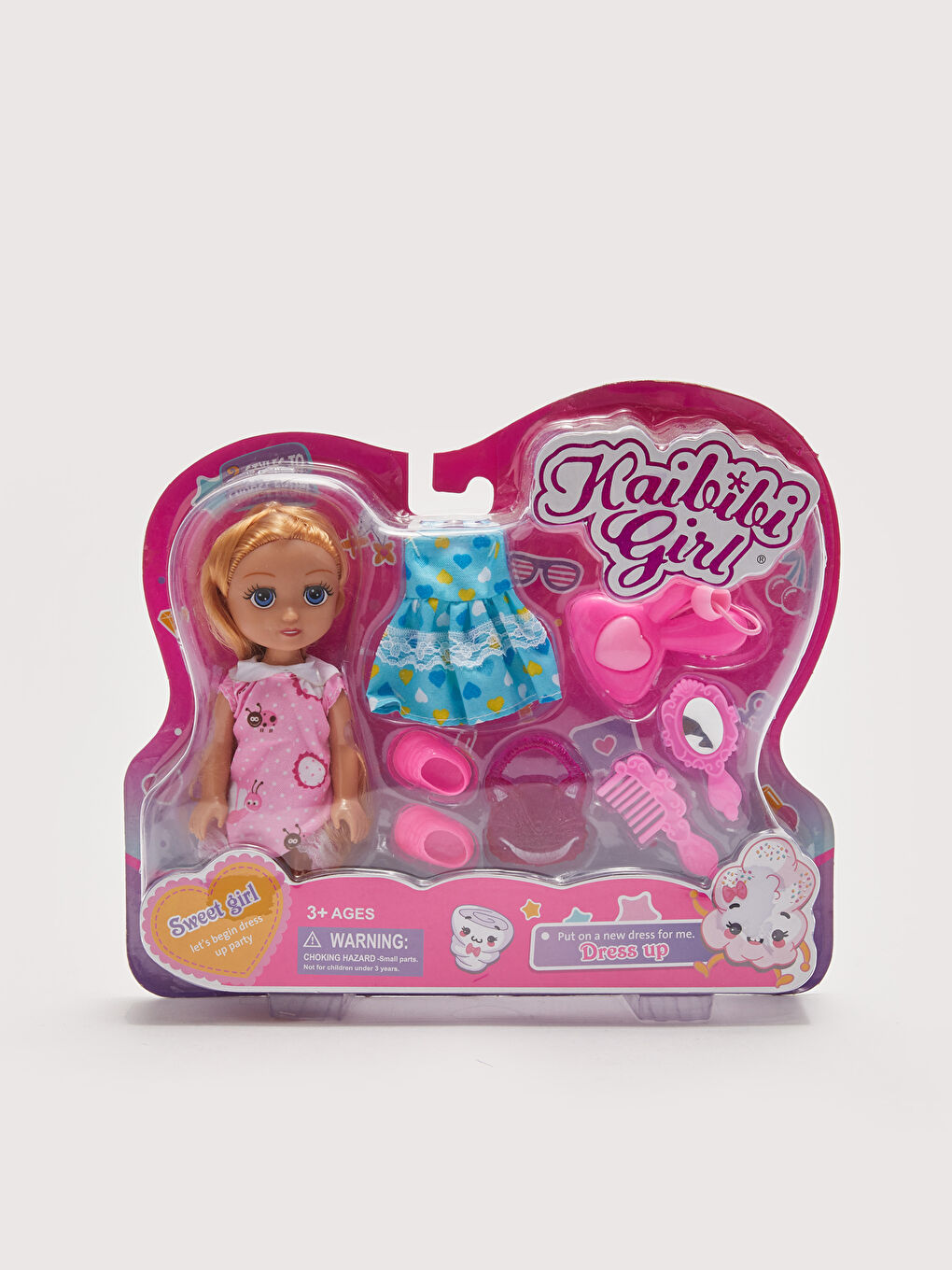 Aksesuarlı Kıyafeti Değiştirilebilen Oyuncak Bebek-1