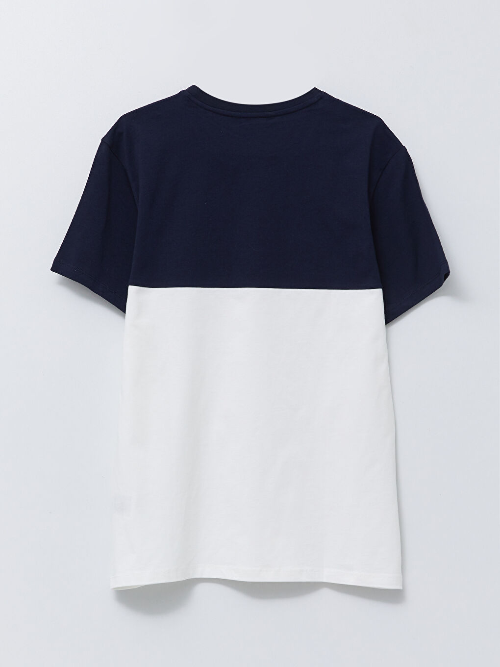 Crew Neck Short Sleeve Color Block Jersey Men's T-Shirt-6