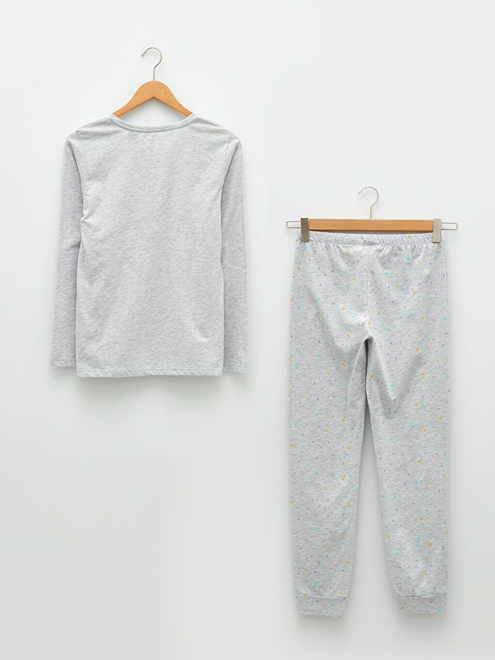 Crew Neck Minnie Mouse Printed Long Sleeve Women's Pajama Set-6