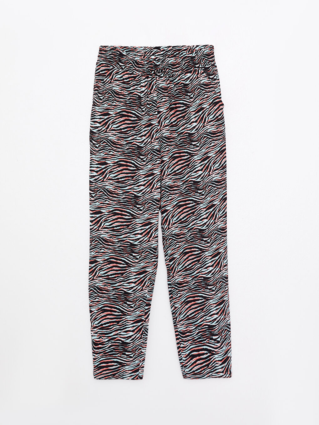 Pantalon en Viscose à Taille Élastiquée Confortable Imprimé pour Femmes-5