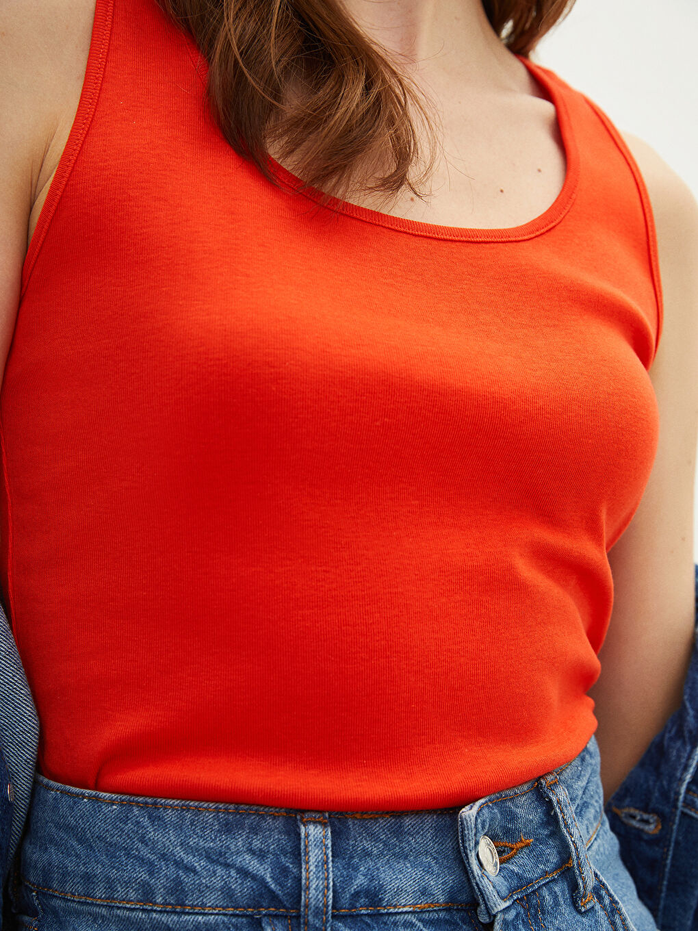 یەلەگی یاخەی U سادە کۆتۆنی بۆ ژنان-4