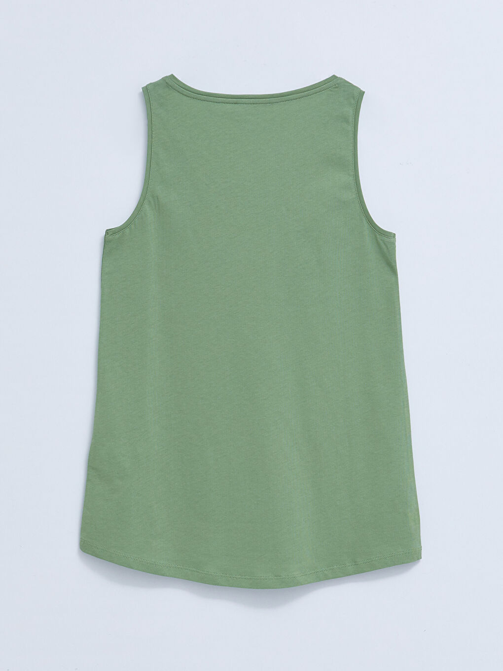 U Neck Plain Cotton Women's Singlet-6