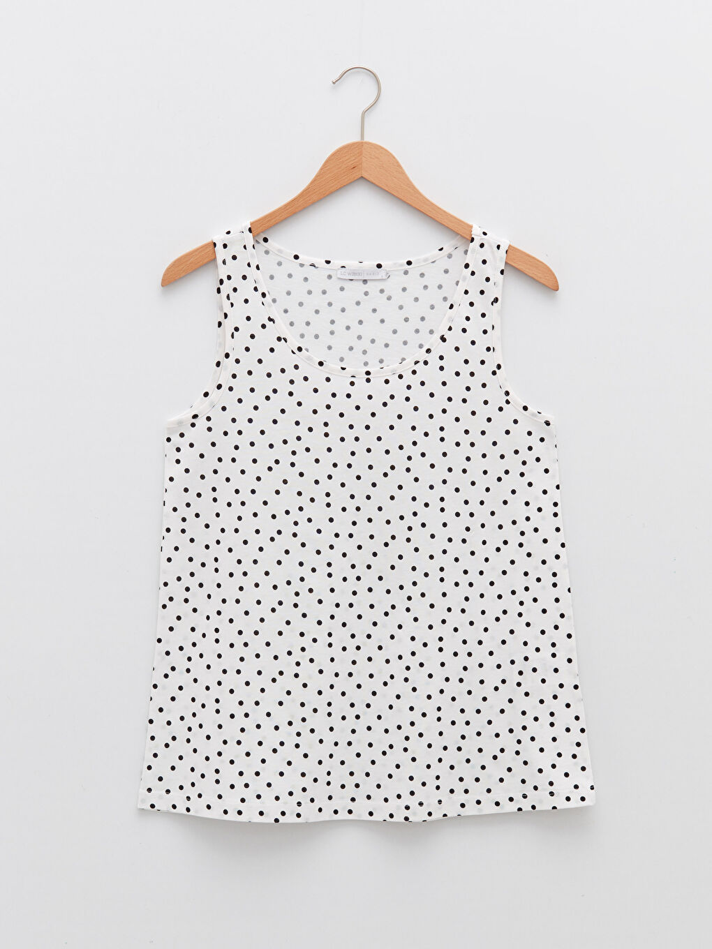 U-Ausschnitt Punktmuster Baumwolle Tanktop für Damen-4