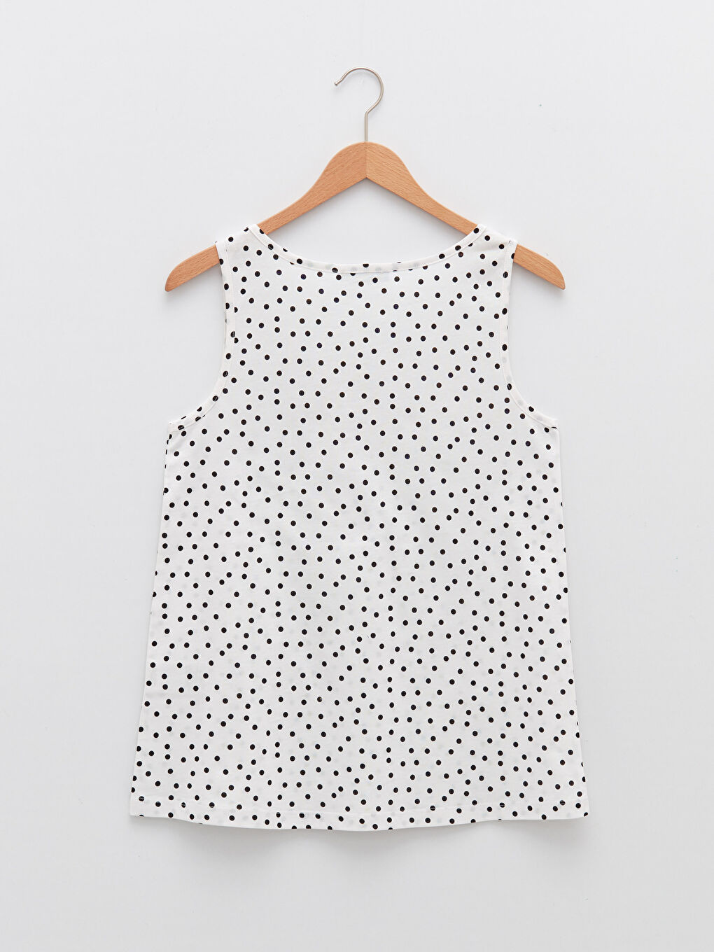 U-Ausschnitt Punktmuster Baumwolle Tanktop für Damen-5