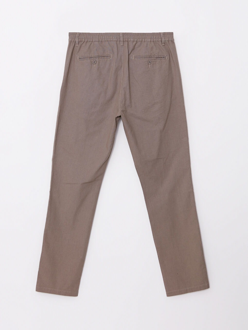 Bej Dar Kalıp Erkek Chino Pantolon-6