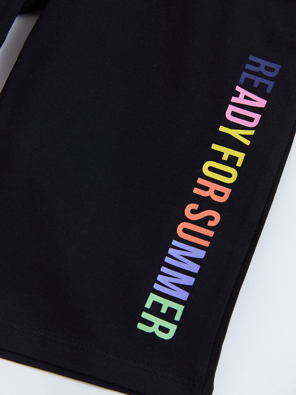 Elasticated Waist Printed Girls' Shorts-2