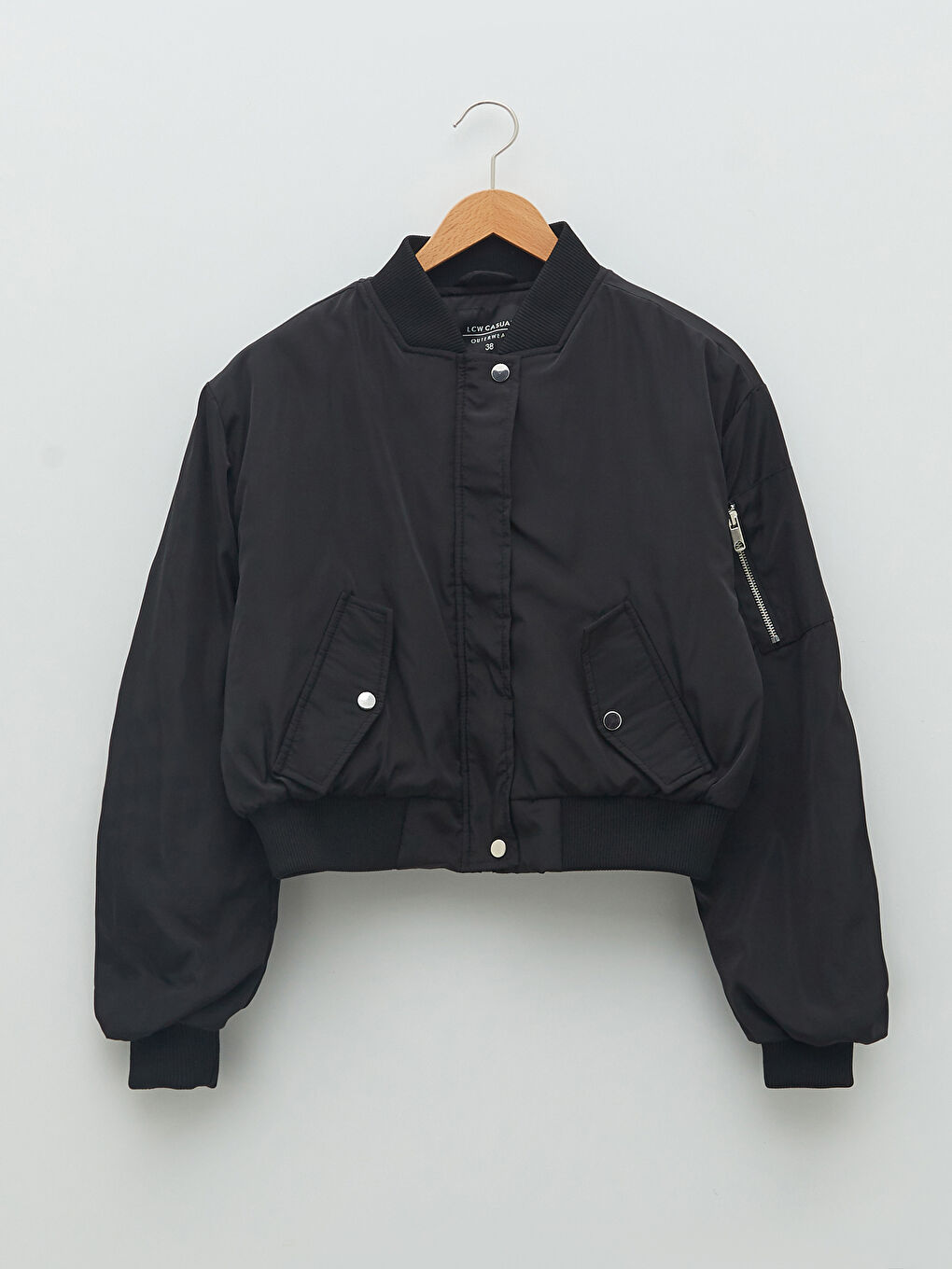 XSIDE Steppmantel für Damen mit College-Kragen, geraden langen Ärmeln und Taschen -S2FC65Z8-CVL