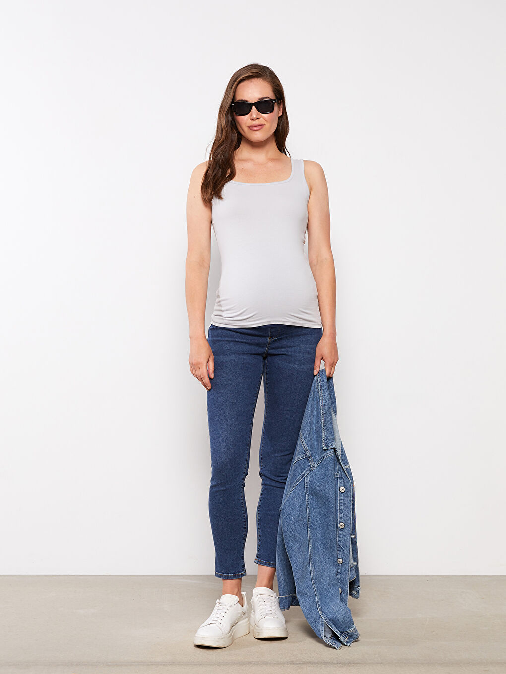 U Neck Plain Pregnant Singlet -S2FC72Z8-G0Z