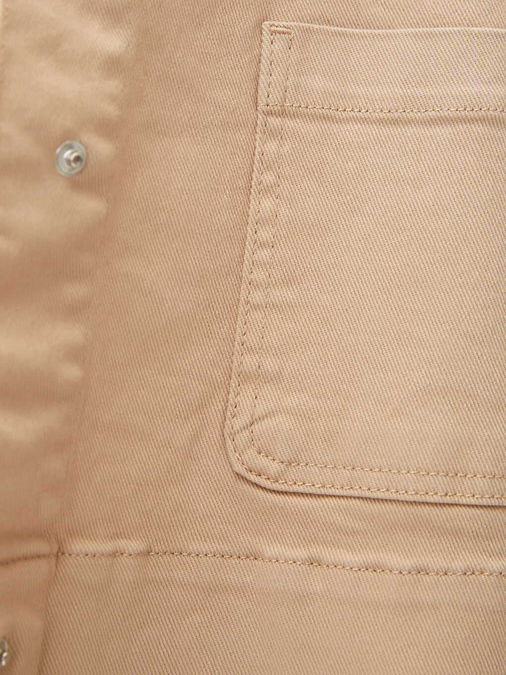 Collared Neck Women's Denim Jacket-3