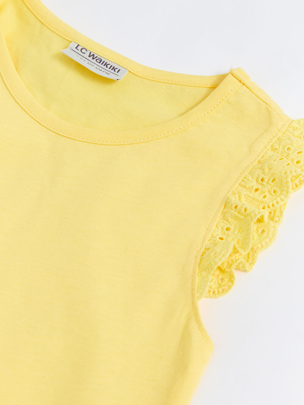 LCW Kids Rundhalsausschnitt Basic Bluse für Mädchen -S2FC98Z4-FTT