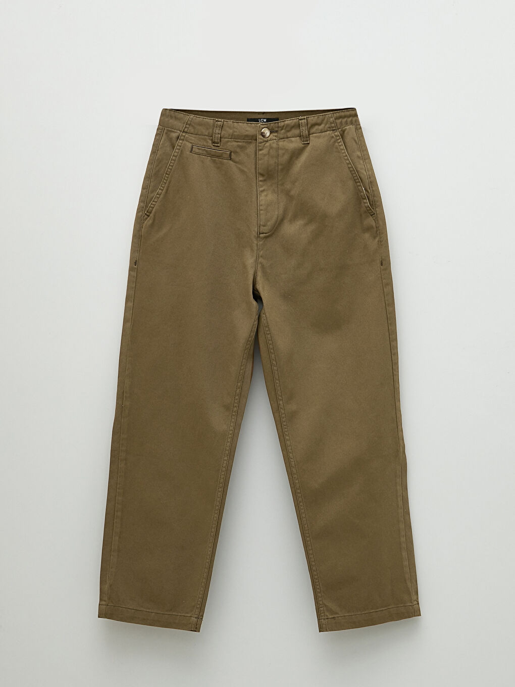 Blugi cu Talie Înaltă, Croială Standard, Detalii Buzunar pentru Femei-5