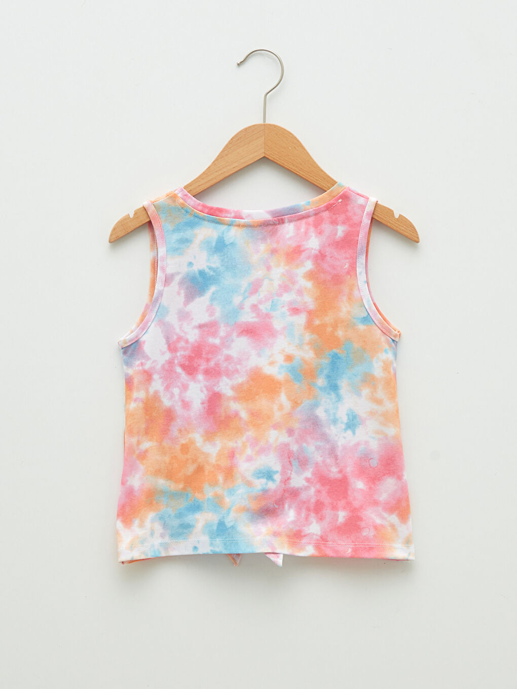 Crew Neck Printed Girls' Tank Top-1