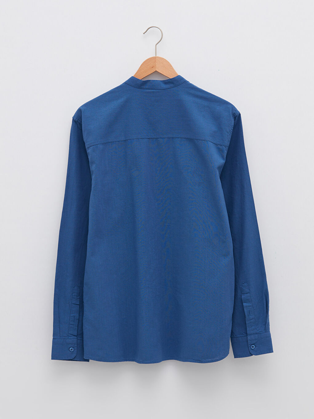 XSIDE Slim Fit Grandad Collar Long Sleeve Men's Shirt -S2FD48Z8-HRQ