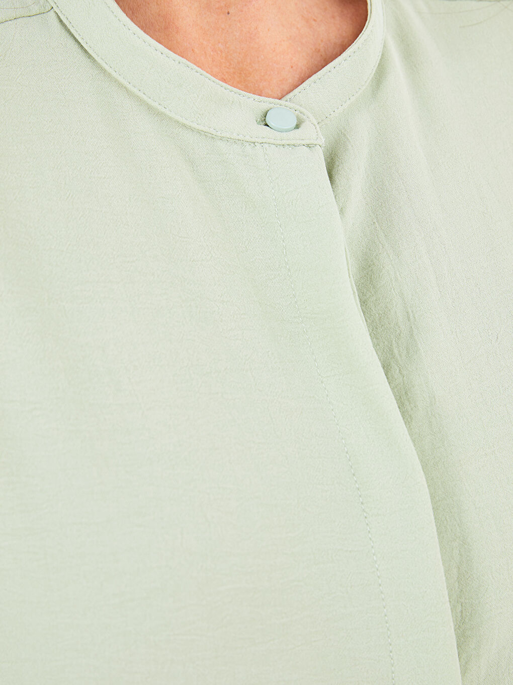 Crew Neck Plain Long Sleeve Women's Tunic-7