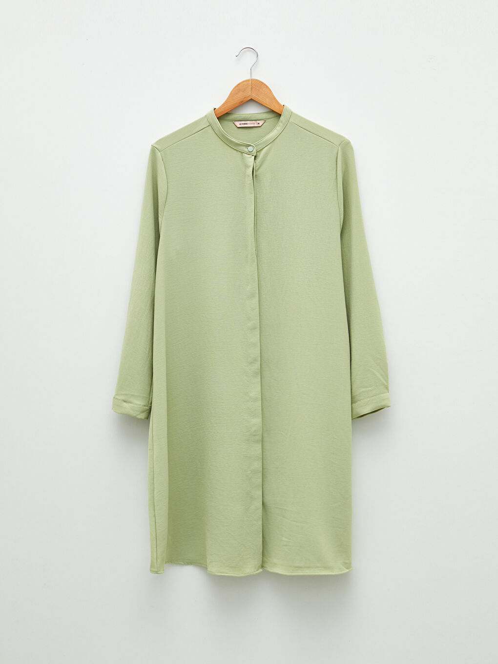 Crew Neck Plain Long Sleeve Women's Tunic-10