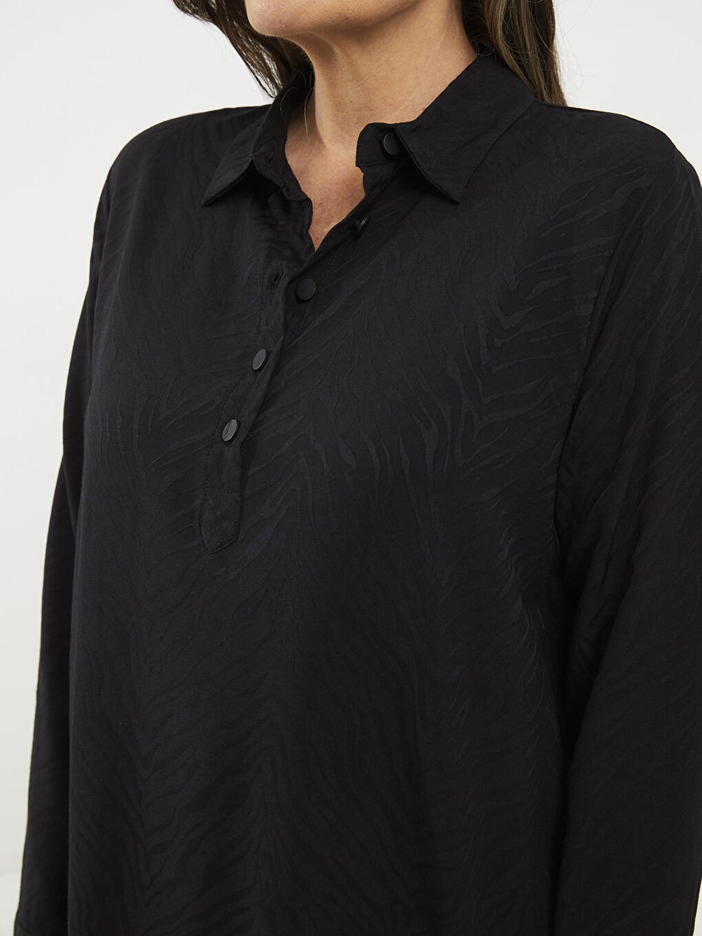 Patterned Women's Shirt Tunic-3