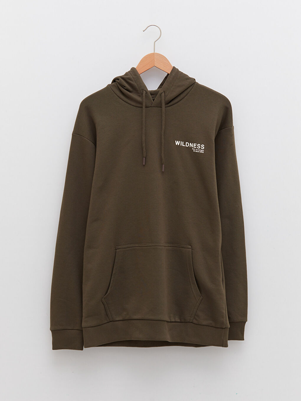 Hanorac Gros Supradimensionat cu Mânecă Lungă Imprimat pentru Bărbați-5