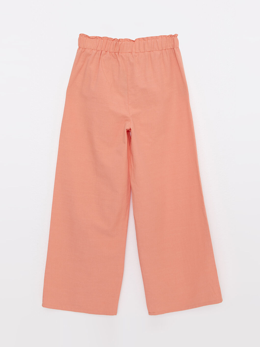 Elastic Waist Basic Gabardine Girl Trousers-1