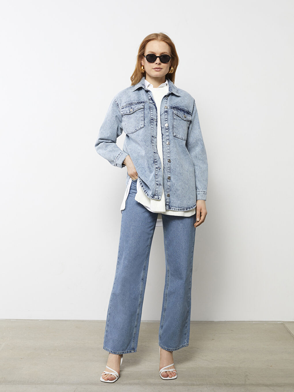 Geacă din denim Rodeo cu guler de cămașă, mânecă lungă, pentru femei