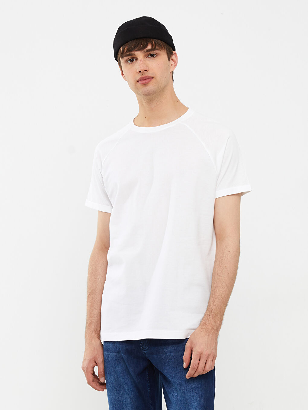 Футболка мужская с круглым вырезом из пике-1