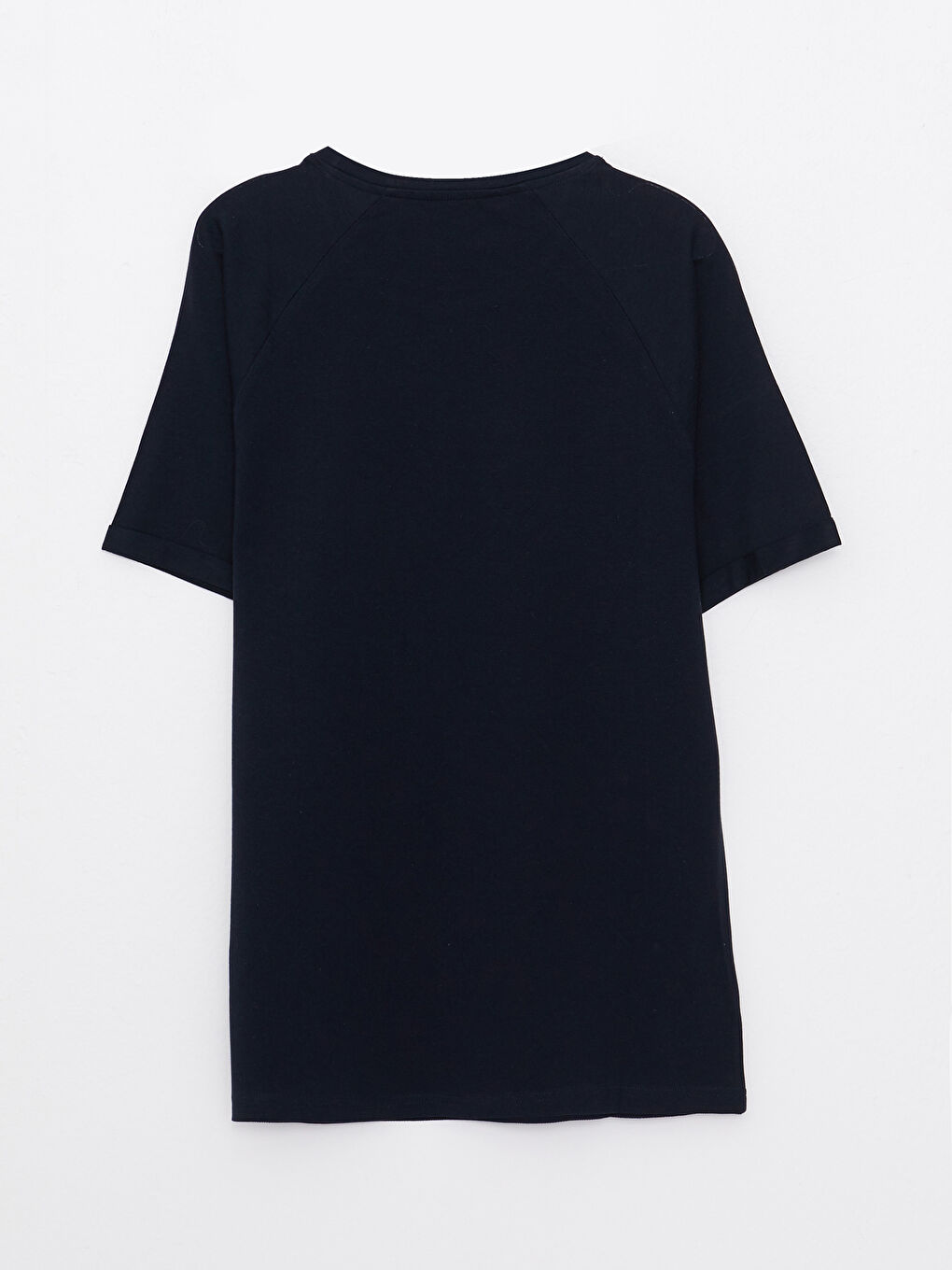 Crew Neck Short Sleeve Basic Pique Men's T-Shirt-5