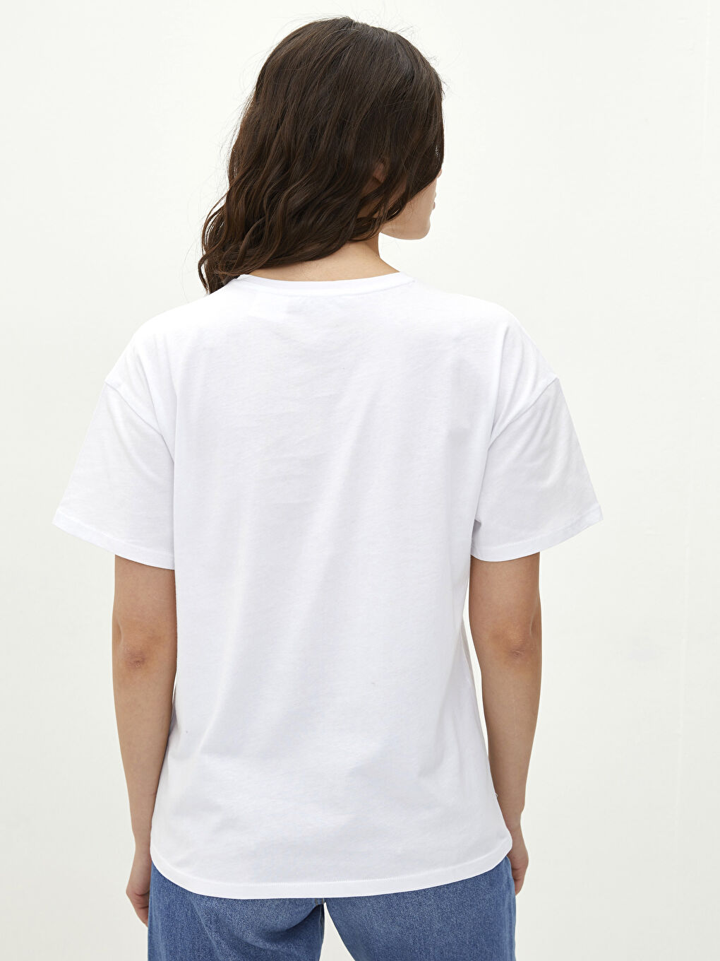 Crew Neck Bugs Bunny Printed Women's T-Shirt-4