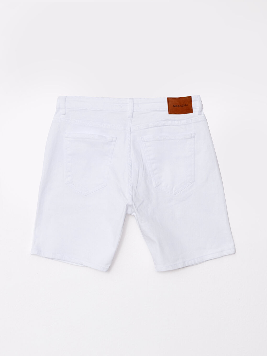 XSIDE Beyaz Standart Kalıp Erkek Jean Şort - 1