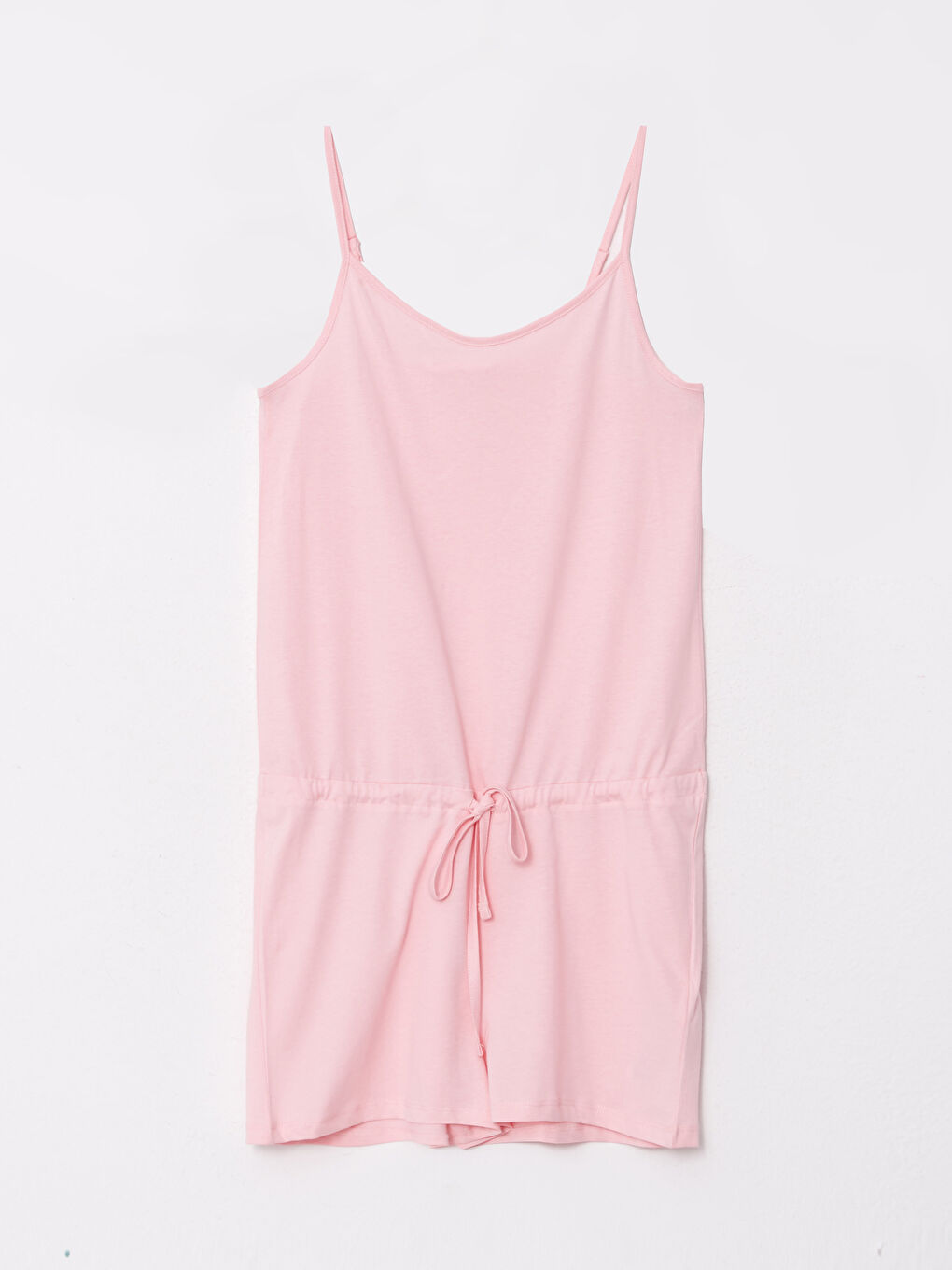 Women's U Neck Straight Strap Cotton Overalls-5